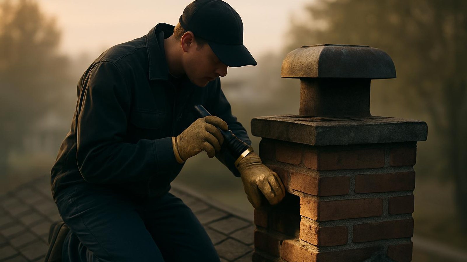 Practical chimney sweep & inspection in Tucker